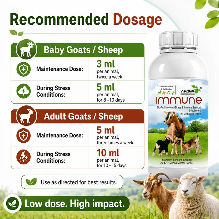 Avishi Immune (Goat & Sheep) Clinical Information
